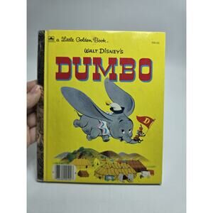 Walt Disney’s Dumbo Vintage Children’s Little Golden Book 1981